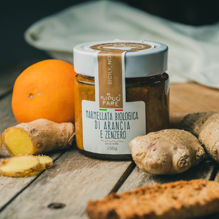 Marmellata Biologica di Arancia e Zenzero 250 gr